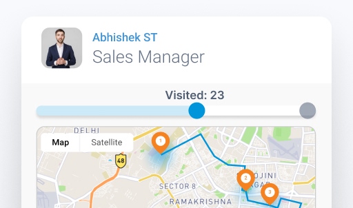 Log field activity with GPS tracking  - Field Sales App